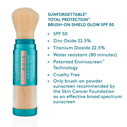 Sunforgettable Enviroscreen Protection Brush-On Shield SPF 50 - Glow